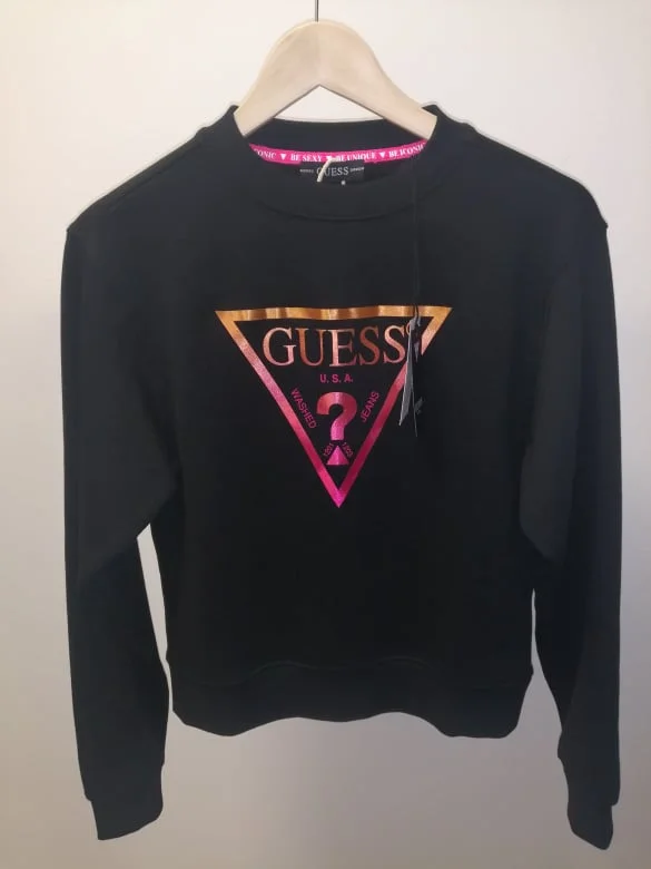 Bluza czarna damska Guess - obrazek 3